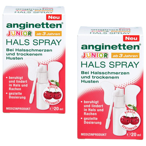 ANGINETTEN Halsspray Junior ab 3 Jahren (2x20 ml)