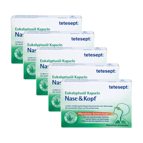 TETESEPT Eukalyptusöl Kapseln Nase & Kopf (5x20 St)