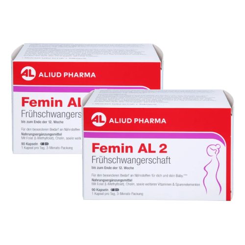 FEMIN AL 2 Frühschwangerschaft Hartkapseln (2x90 St)