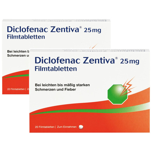 DICLOFENAC Zentiva 25 mg Filmtabletten Set