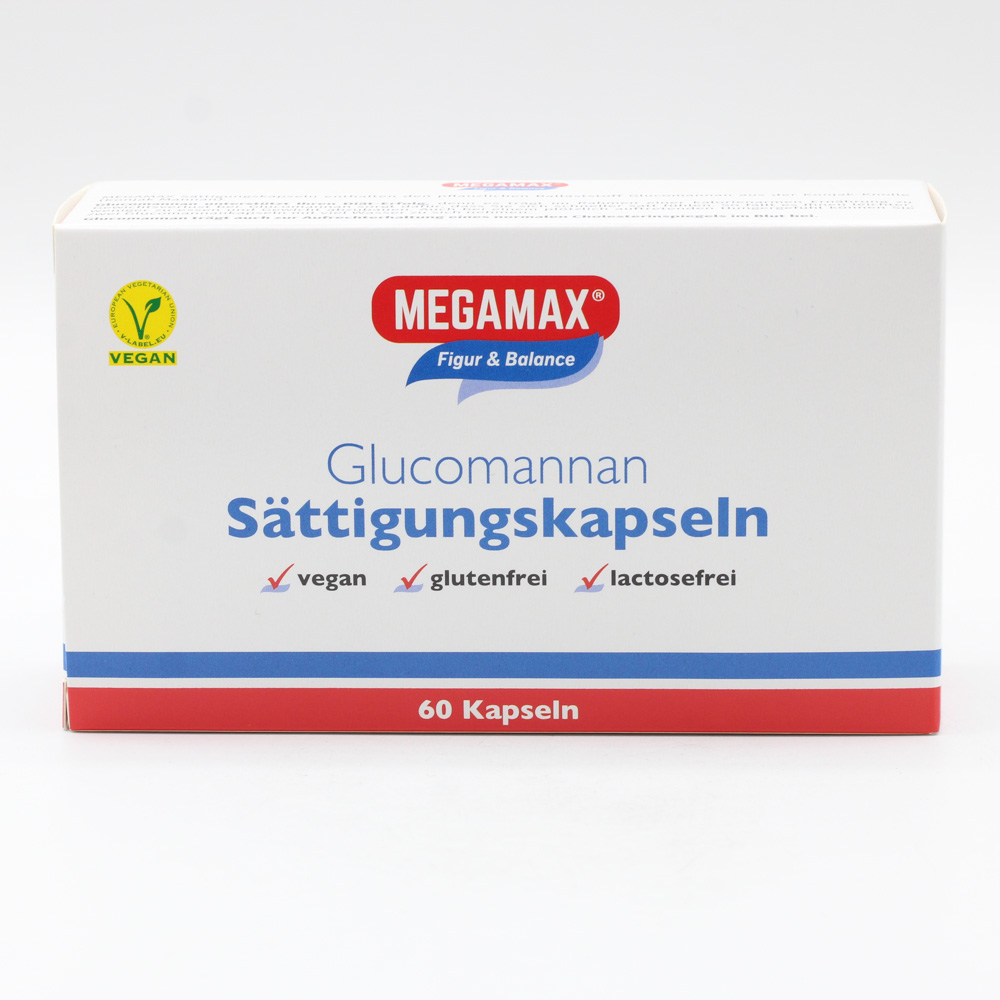 MEGAMAX Sättigungskapseln Glucomannan