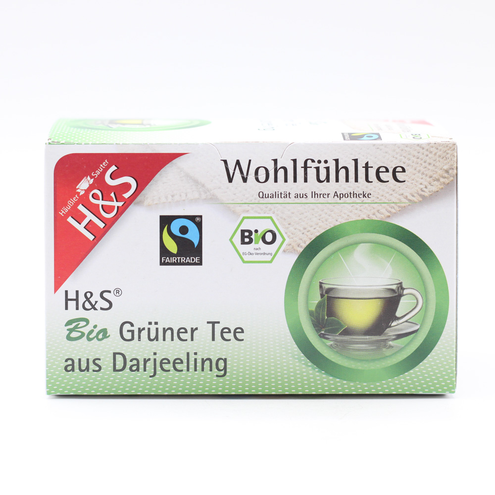 H&S Bio Grüner Tee aus Darjeeling Filterbeutel