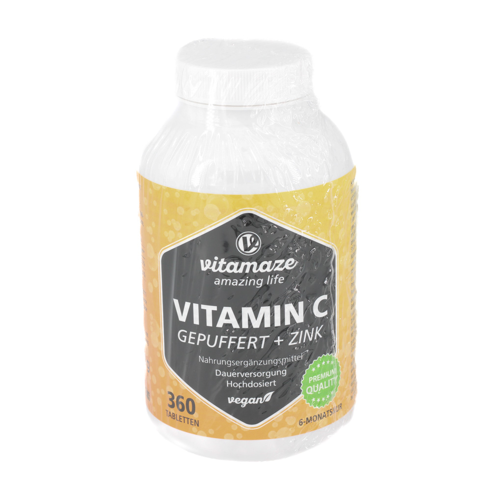 VITAMIN C GEPUFFERT 1000 mg hochdosiert+Zink Tabl.