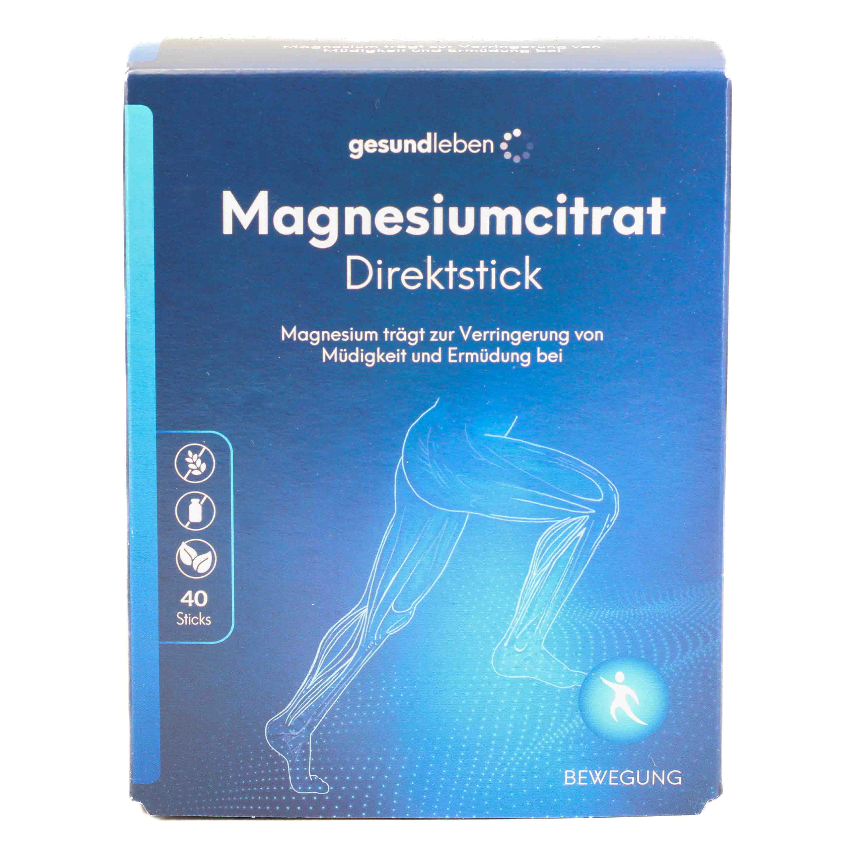 GESUND LEBEN Magnesiumcitrat Direktstick Pulver
