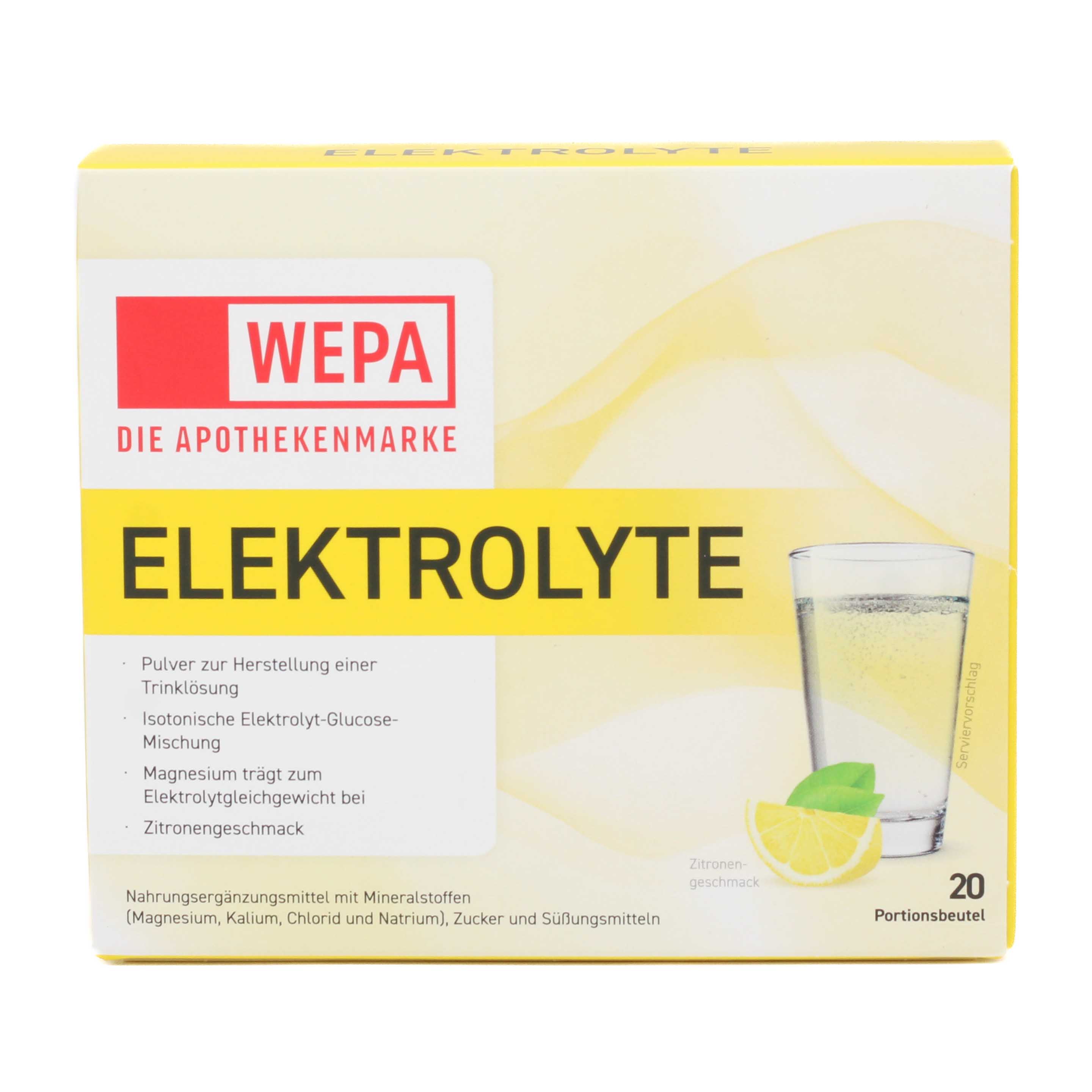 WEPA Elektrolyte Pulver Zitrone