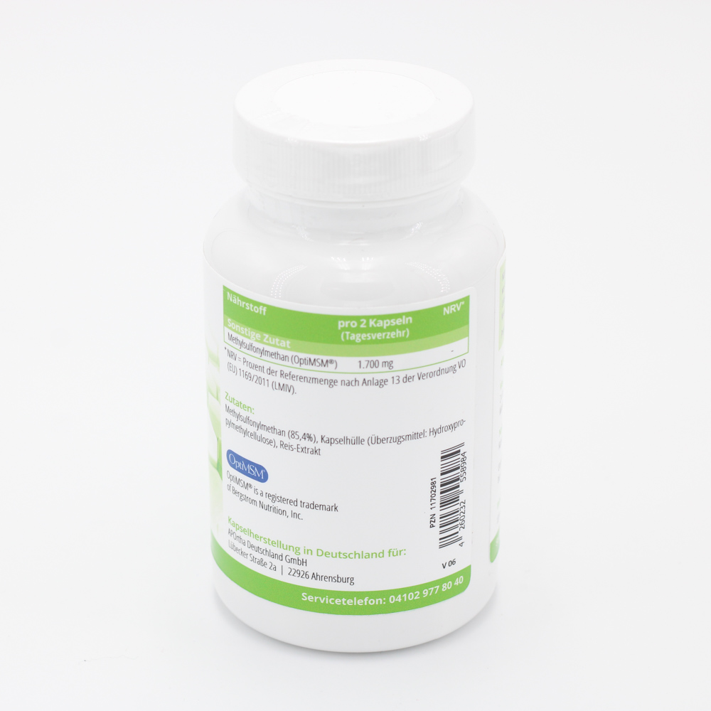 APORTHA OptiMSM 850 mg MSM Kapseln