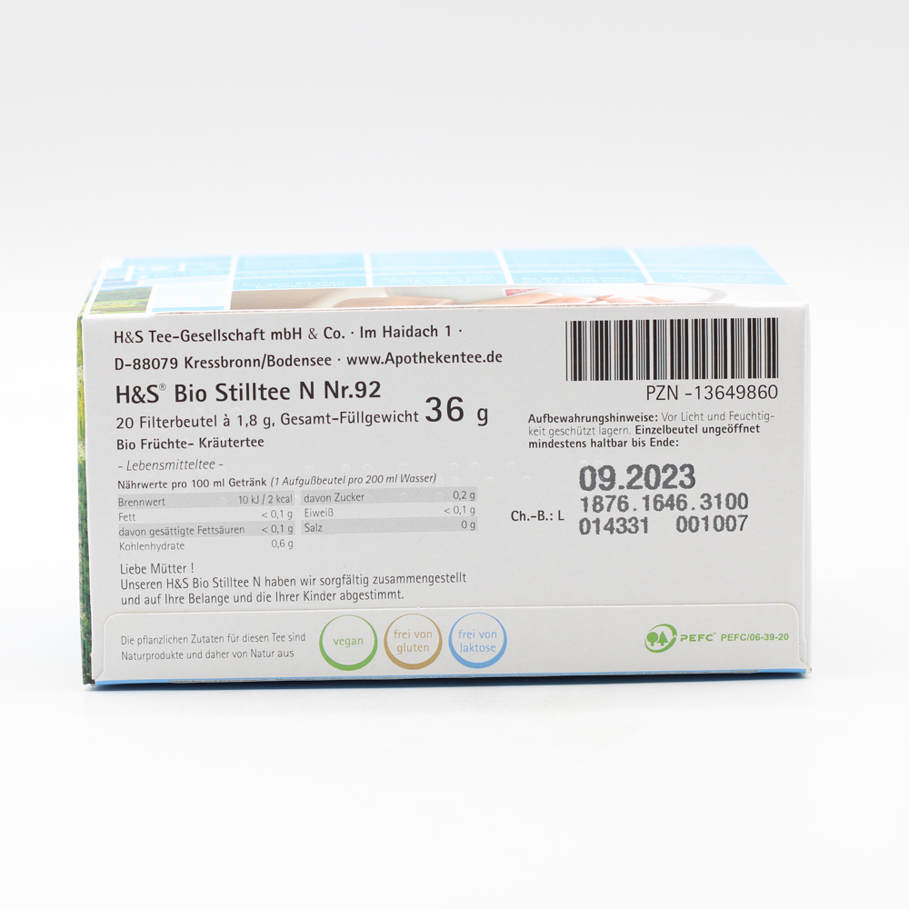 H&S Bio Stilltee N Filterbeutel