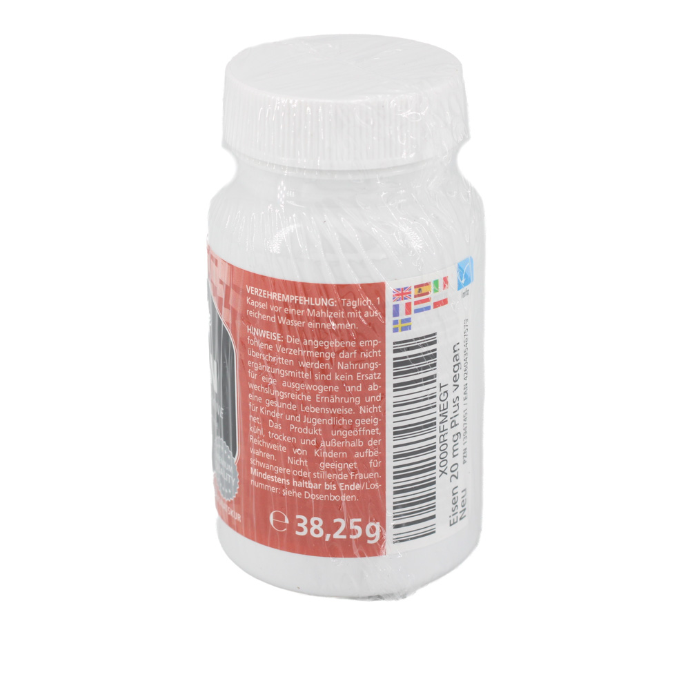 EISEN 20 mg+Histidin+Vitamine C/B9/B12 Kapseln