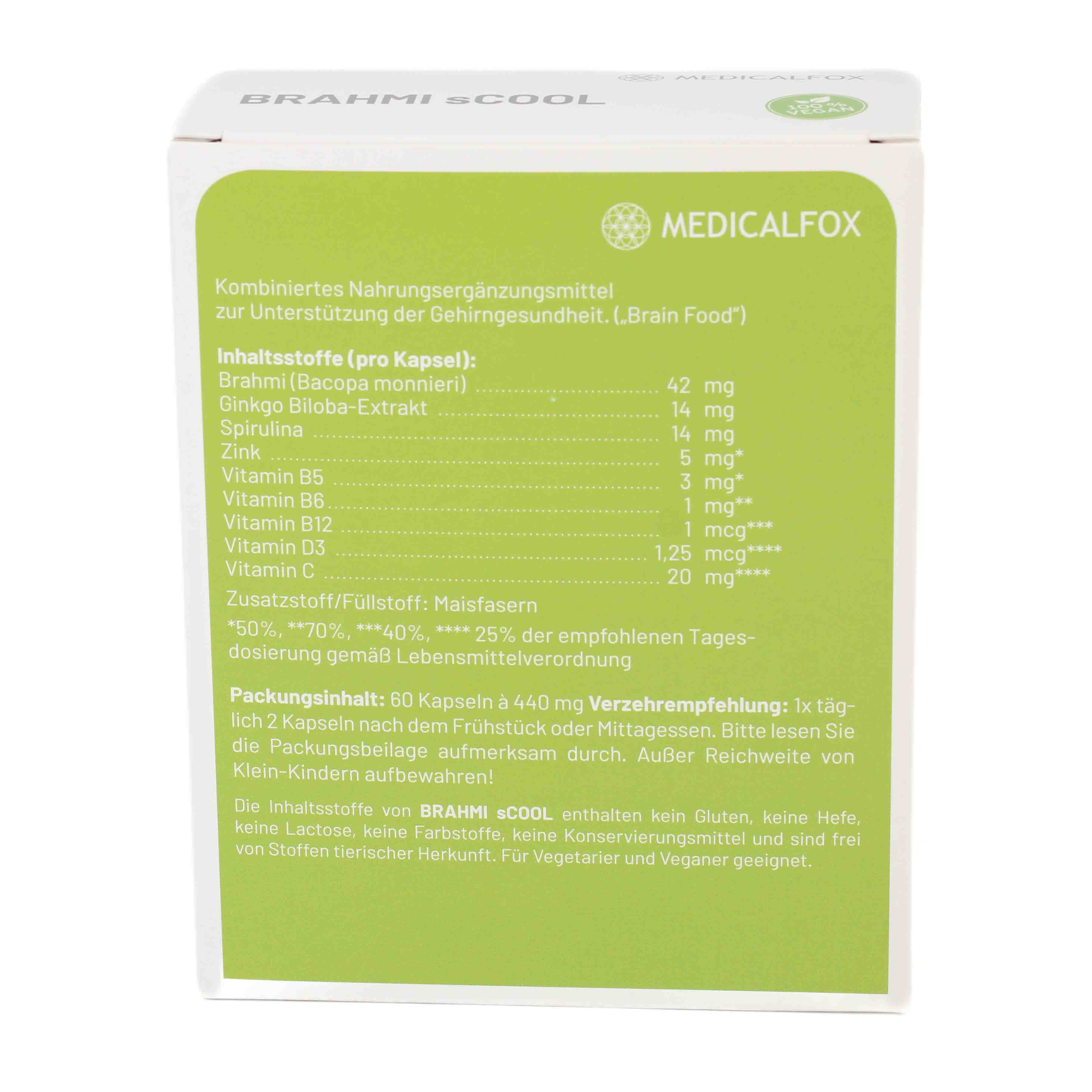 BRAHMI sCOOL Hartkapseln