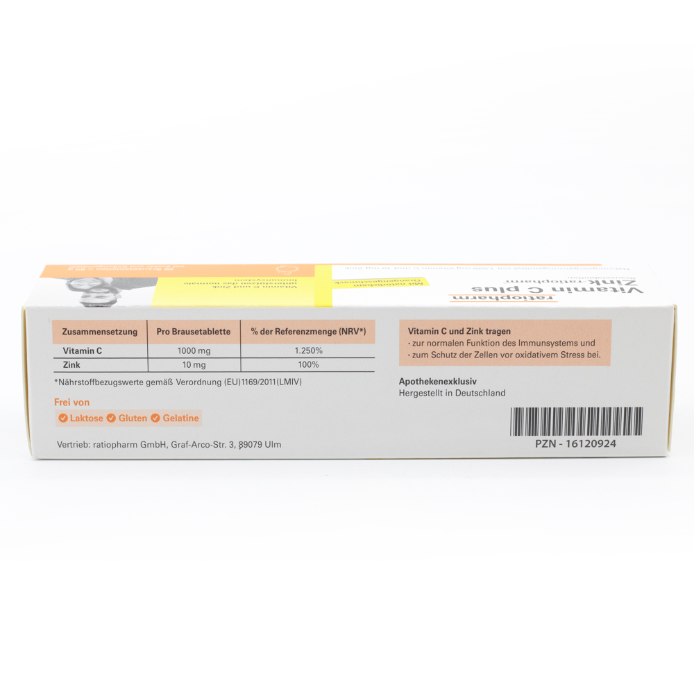 VITAMIN C PLUS Zink-ratiopharm Brausetabletten