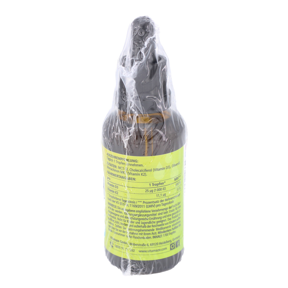 VITAMIN D3 K2 1000 I.E./10 μg hochdosiert Tropfen