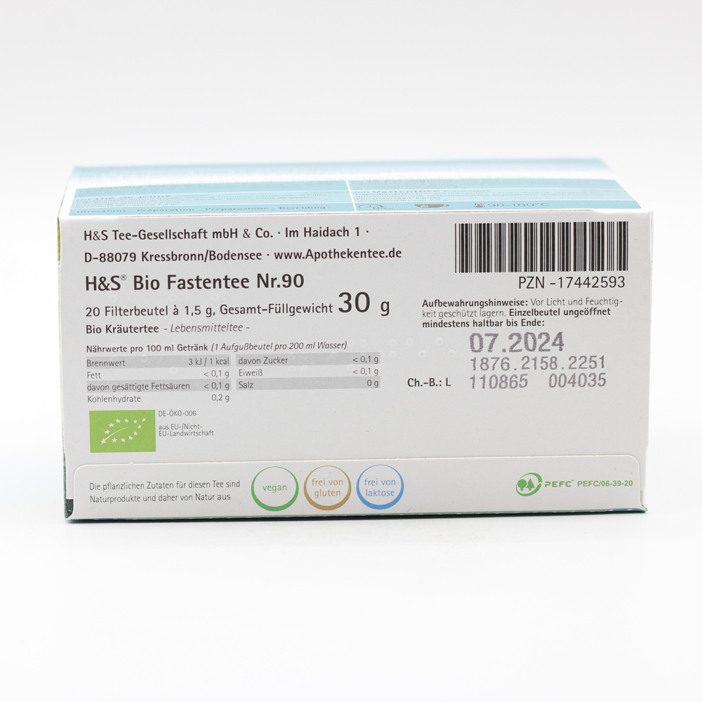 H&S Bio Fastentee Filterbeutel