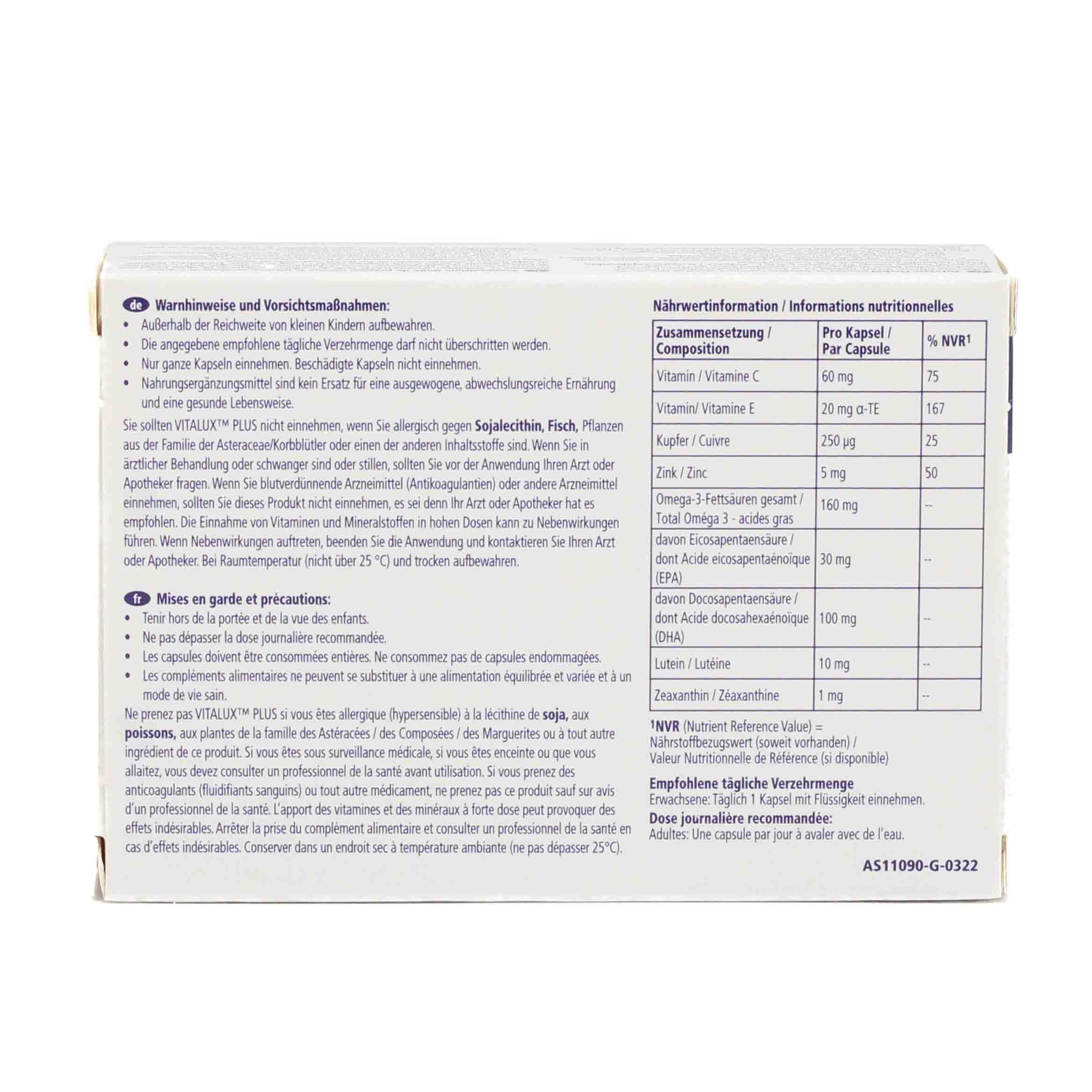 VITALUX Plus Kapseln