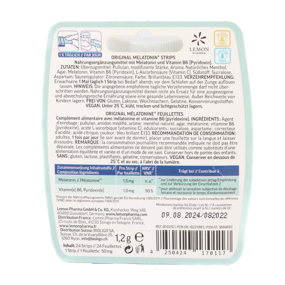 MELATONIN STRIPS Zungenstreifen