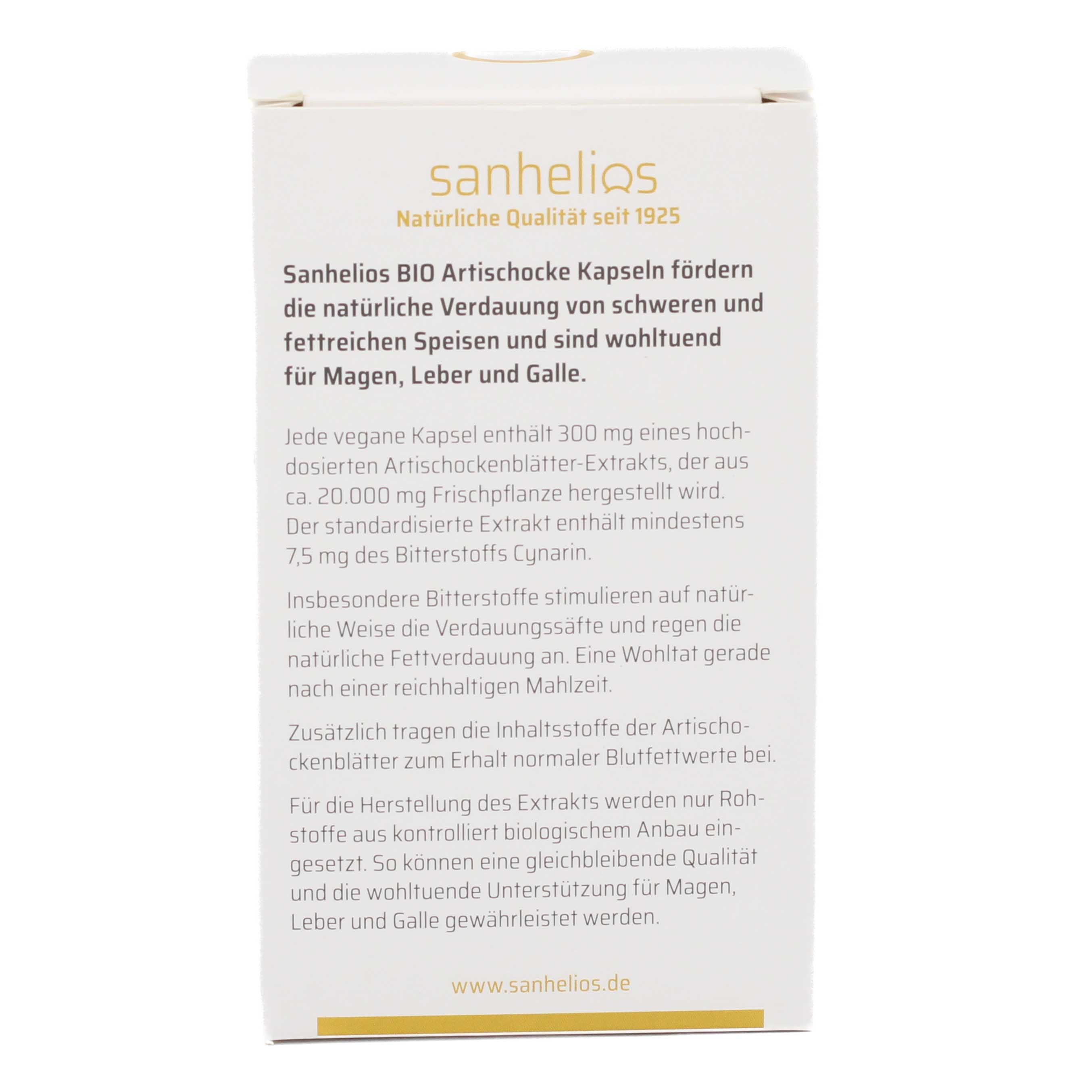 SANHELIOS Bio Artischocke Kapseln