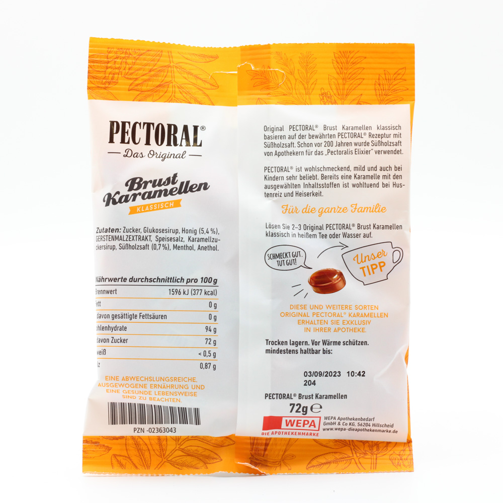 PECTORAL Brustkaramellen Btl. (5x75 g)