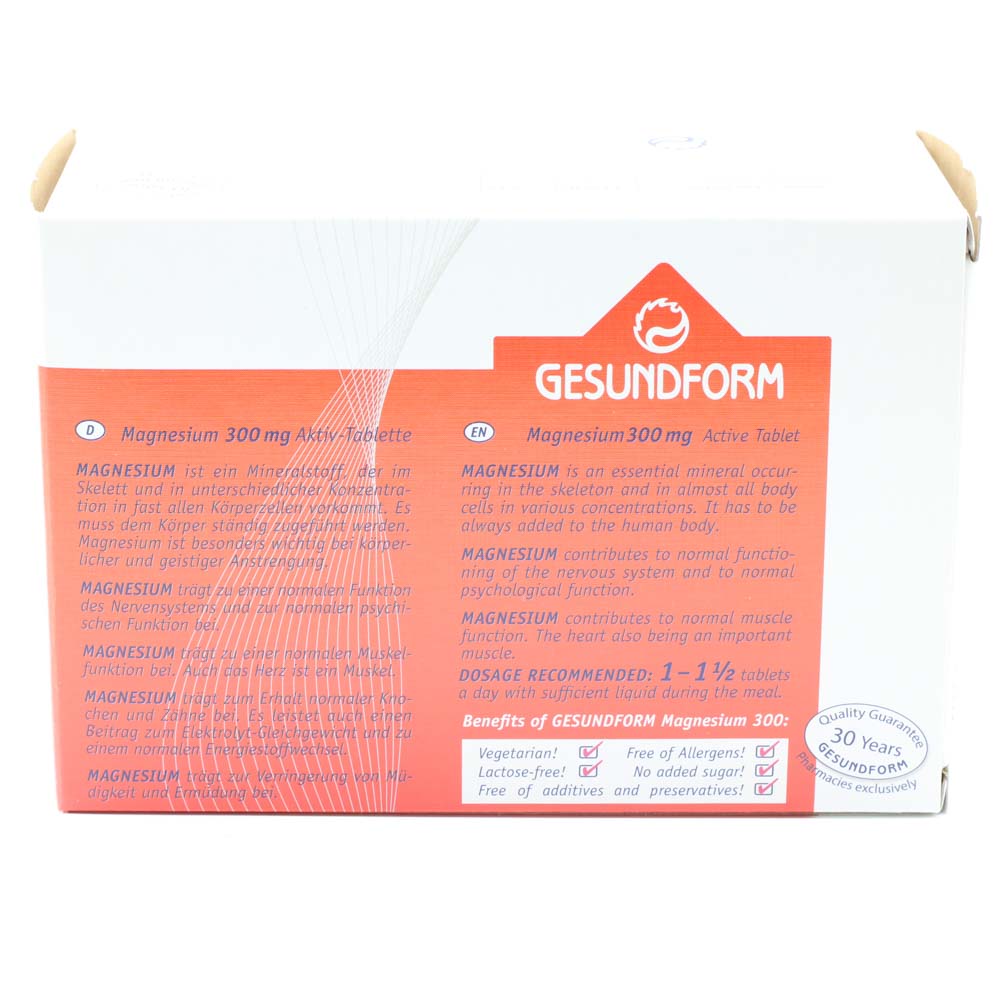 GESUNDFORM Magnesium 300 Filmtabletten