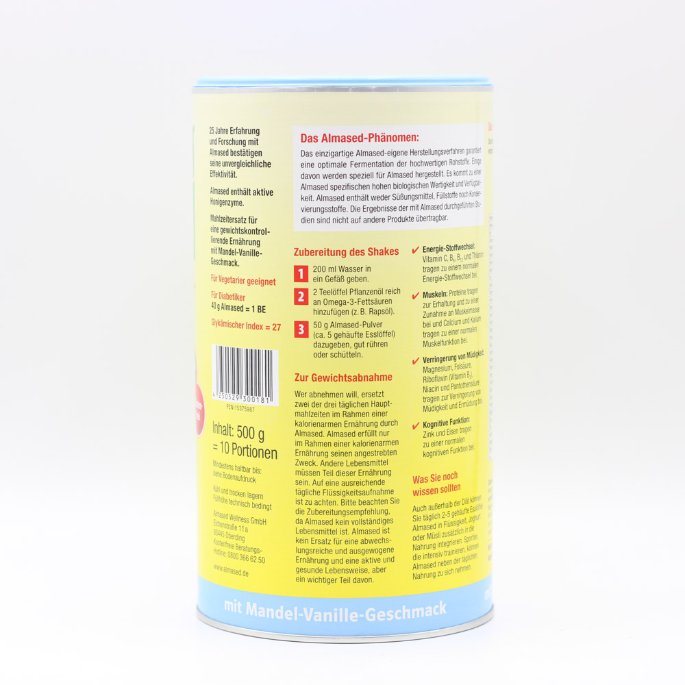 ALMASED Vitalkost Mandel-Vanille Pulver (3x500g)
