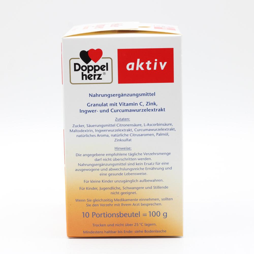 DOPPELHERZ heißer Ingwer+Curcuma Beutel