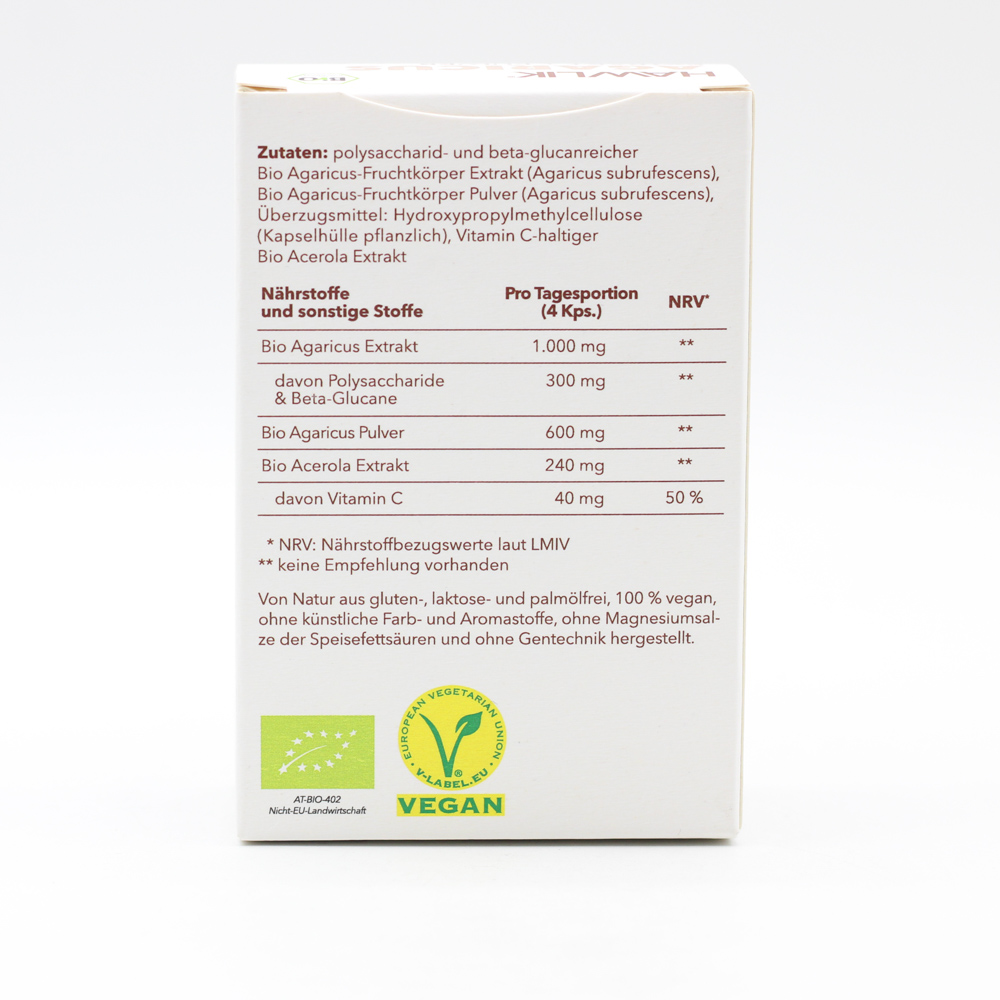 BIO AGARICUS Extrakt+Pulver Kapseln