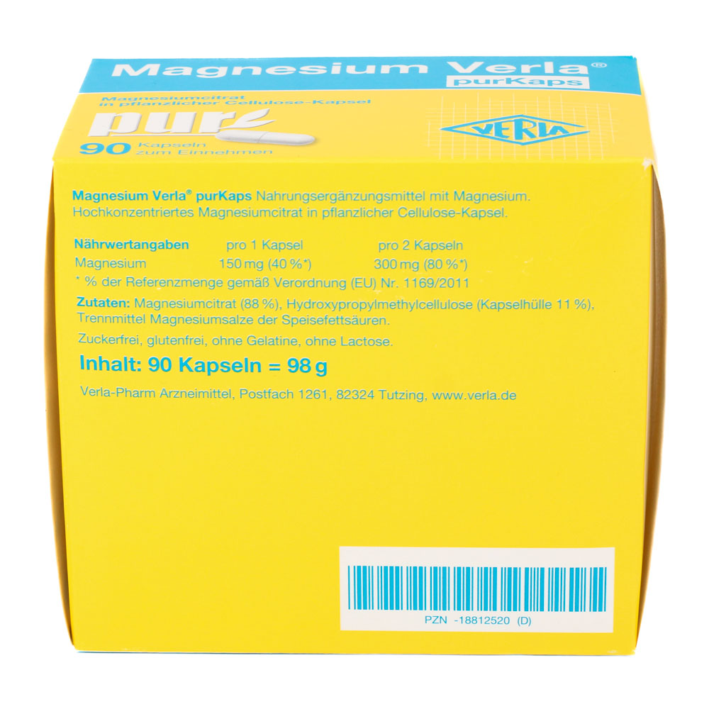 MAGNESIUM VERLA purKaps