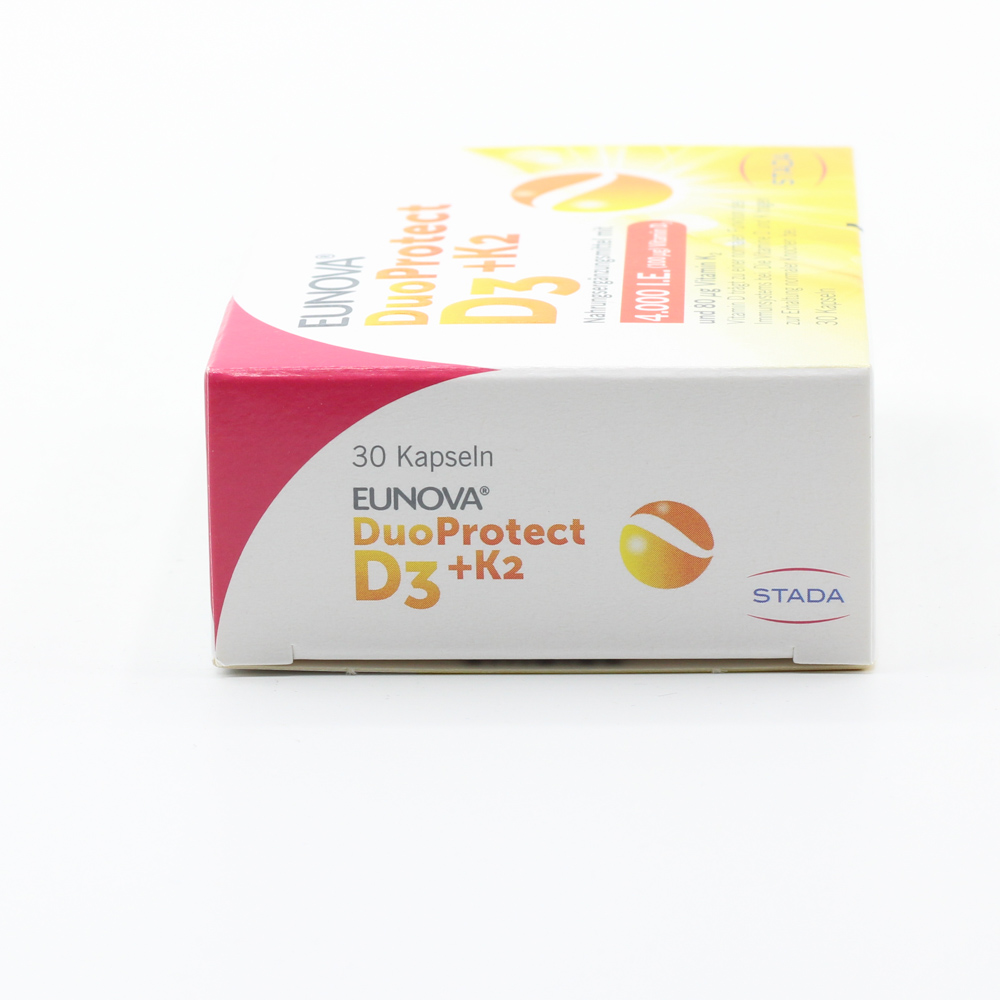 EUNOVA DuoProtect D3+K2 4000 I.E./80 μg Kapseln