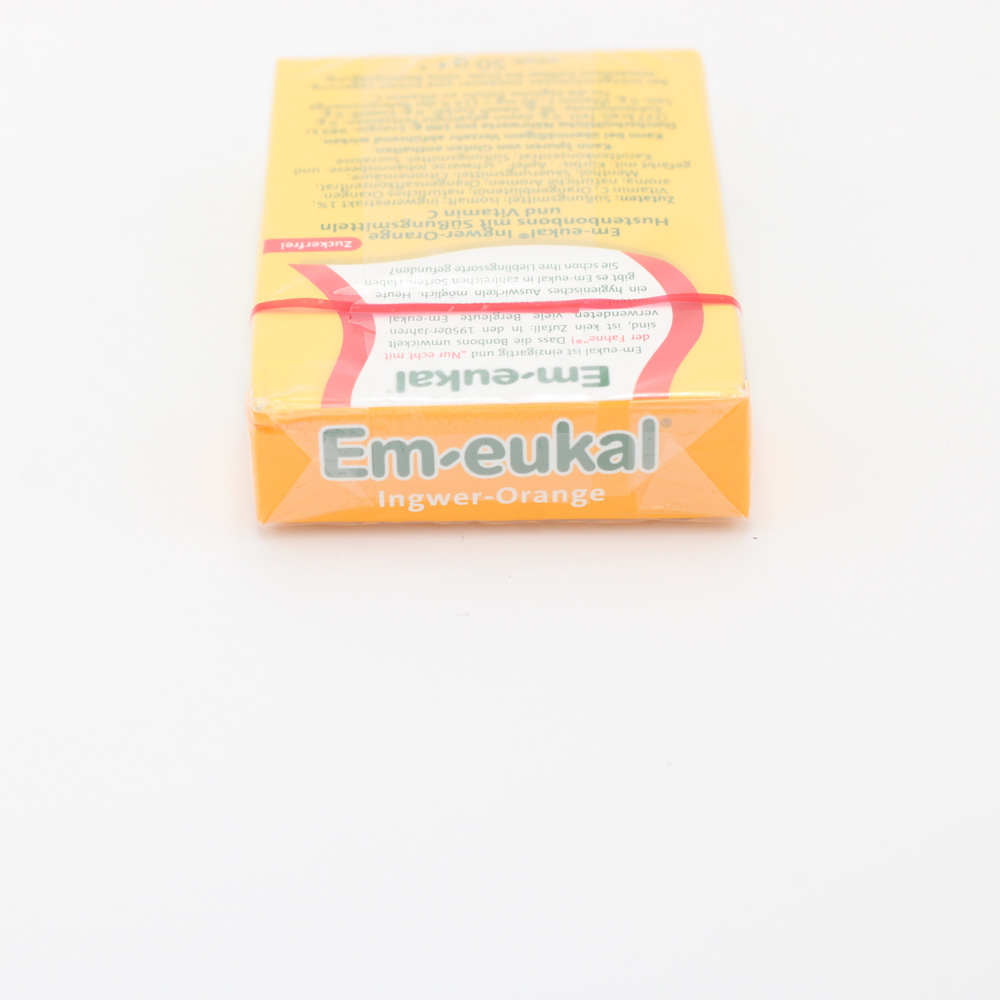 EM-EUKAL Bonbons Ingwer Orange zuckerfrei Box