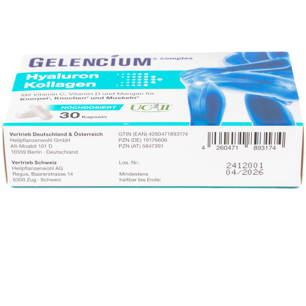 GELENCIUM Hyaluron Kollagen hochdos.Vitamin C Kps.