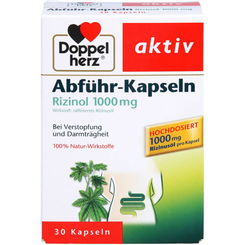 DOPPELHERZ Abführ-Kapseln Rizinol 1.000 mg