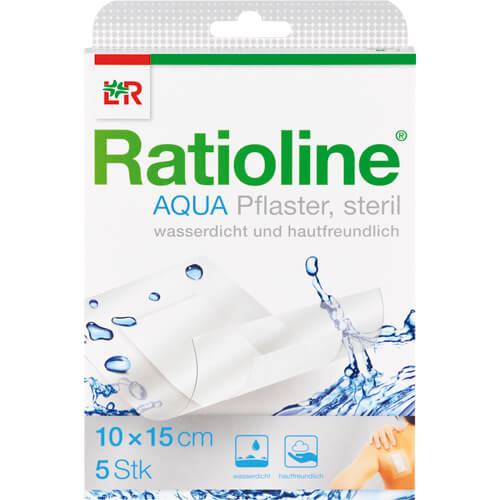 RATIOLINE aqua Duschpflaster Plus 10x15 cm steril
