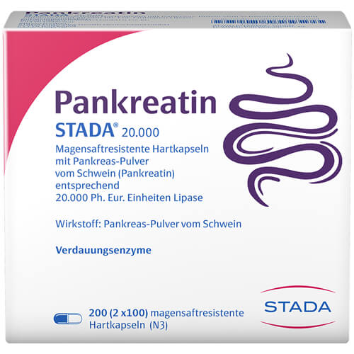 PANKREATIN STADA 20.000 magensaftres.Hartkapseln