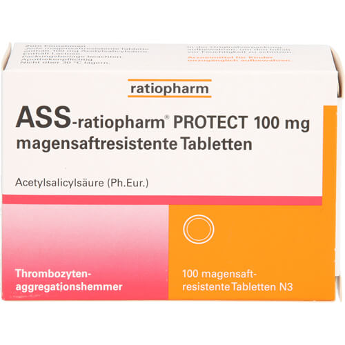 ASS-ratiopharm PROTECT 100 mg magensaftr.Tabletten