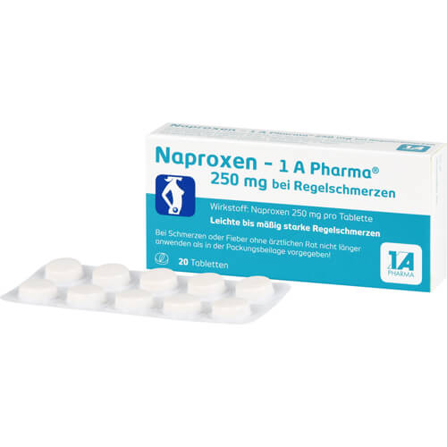 NAPROXEN-1A Pharma 250 mg b.Regelschmerzen Tabl.