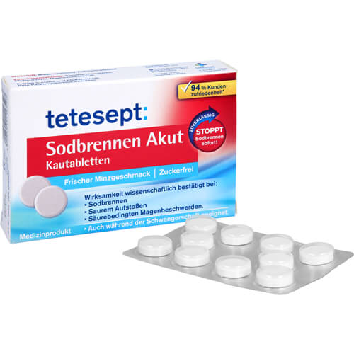 TETESEPT Sodbrennen Akut Kautabletten