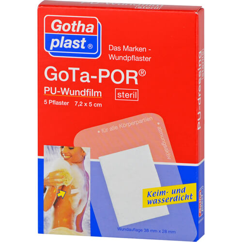 GOTA-POR PU Wundfilm 7,2x5 cm steril Pflaster