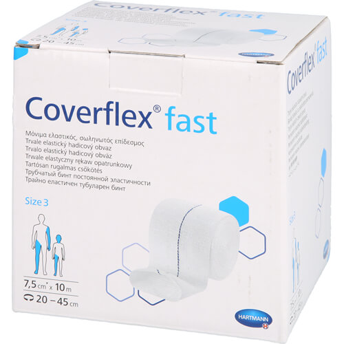 COVERFLEX fast Schlauchverb.Gr.3 7,5 cmx10 m weiß