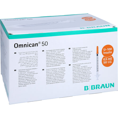 OMNICAN Insulinspr.0,5 ml U100 m.Kan.0,30x12 mm e.