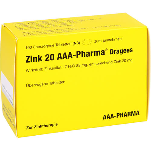 ZINK 20 AAA-Pharma Dragees