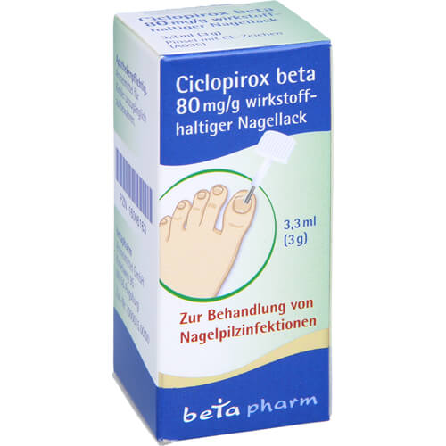 CICLOPIROX beta 80 mg/g wirkstoffhalt.Nagellack