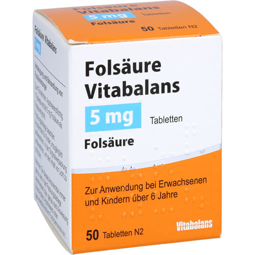 FOLSÄURE VITABALANS 5 mg Tabletten