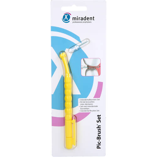 MIRADENT Interd.Pic-Brush Set gelb