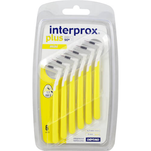 INTERPROX plus mini gelb Interdentalbürste