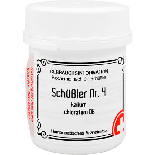 SCHÜSSLER NR.4 Kalium chloratum D 6 Tabletten