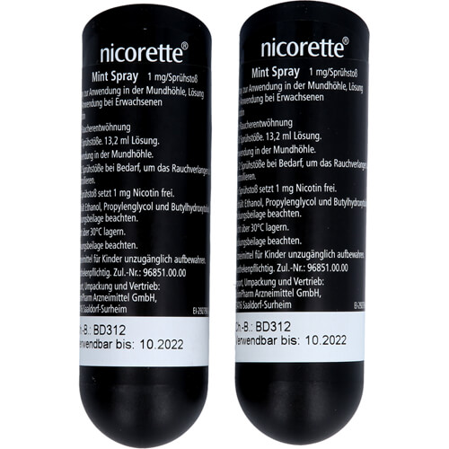 NICORETTE Mint Spray 1 mg/Sprühstoß